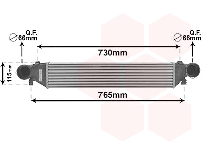 Intercooler (Echangeur) 2030004380 Van Vezel