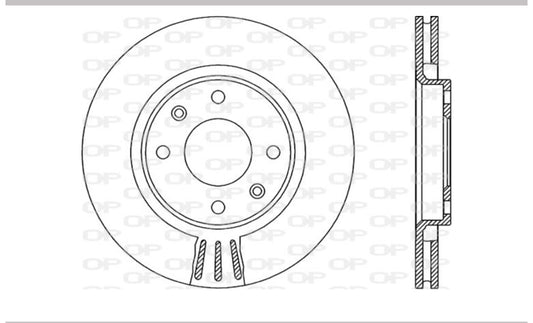 Disque de frein BDA1901.20 – Citroën, Peugeot, Opel | OKD Pièces Autos
